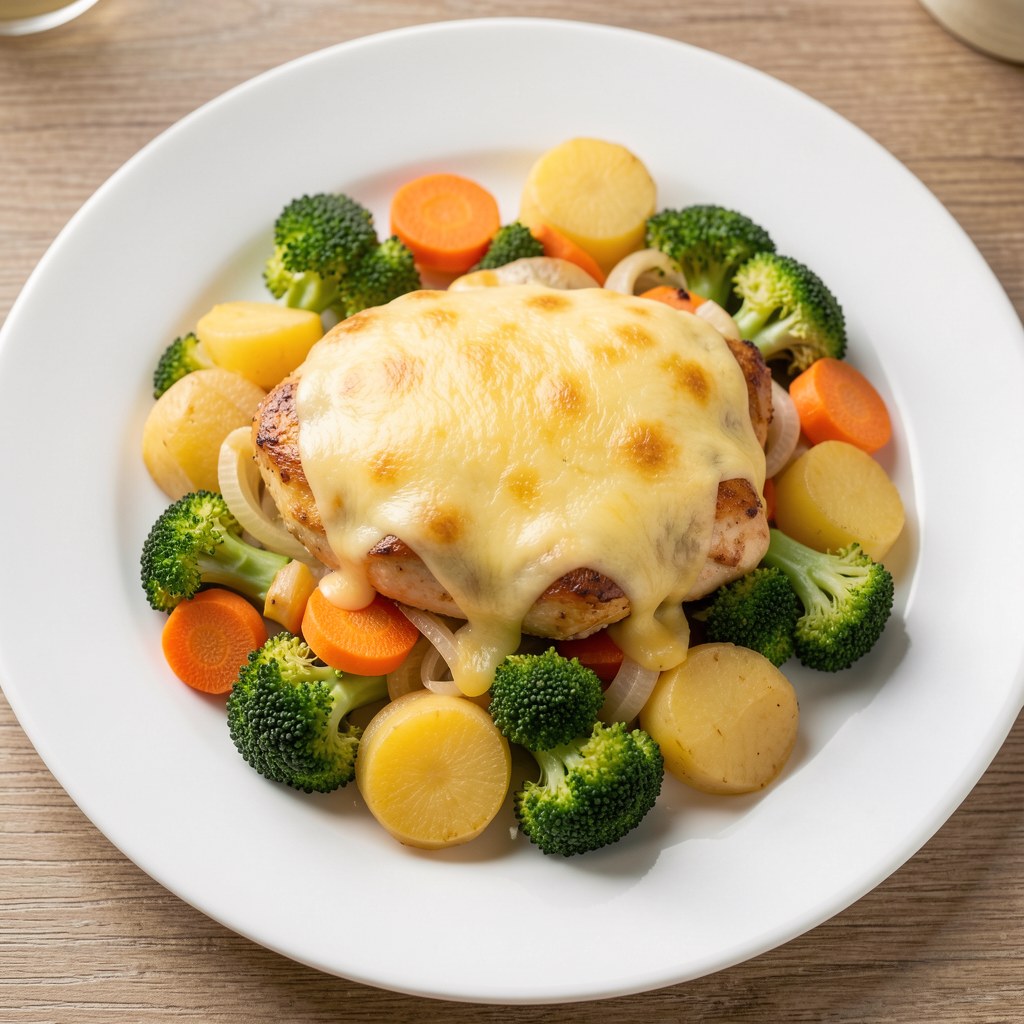 Kurczak zapiekany z warzywami