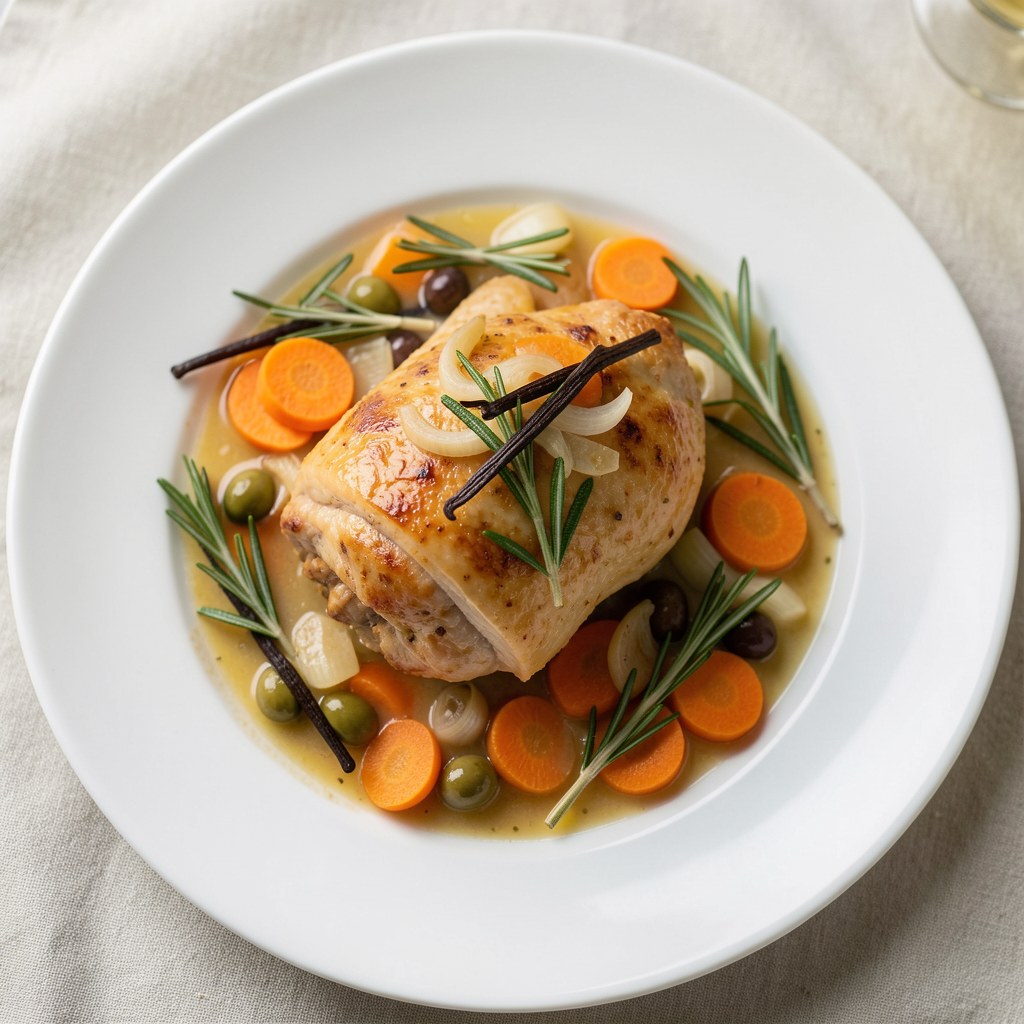 Udka z kurczaka z rozmarynem i wanilią