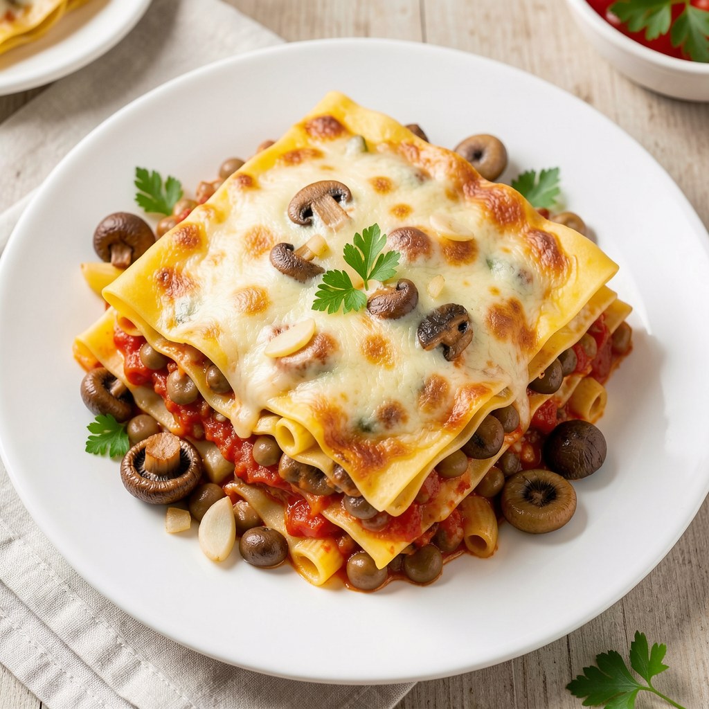 Lasagne z soczewicą