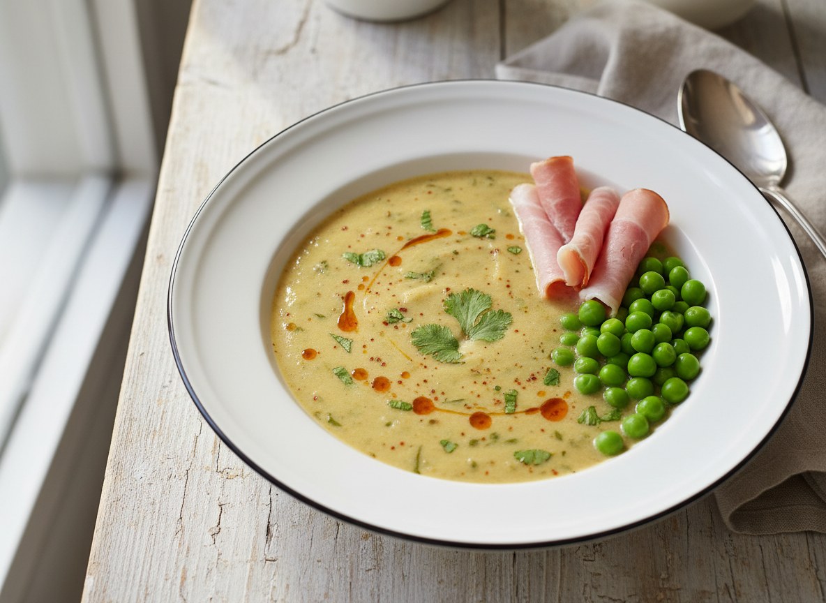 Krem z bananami i curry