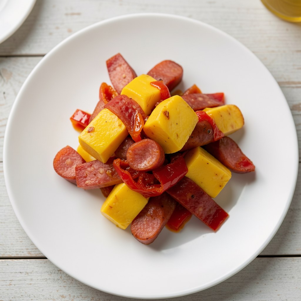 Szaszłyczki żółto-czerwone