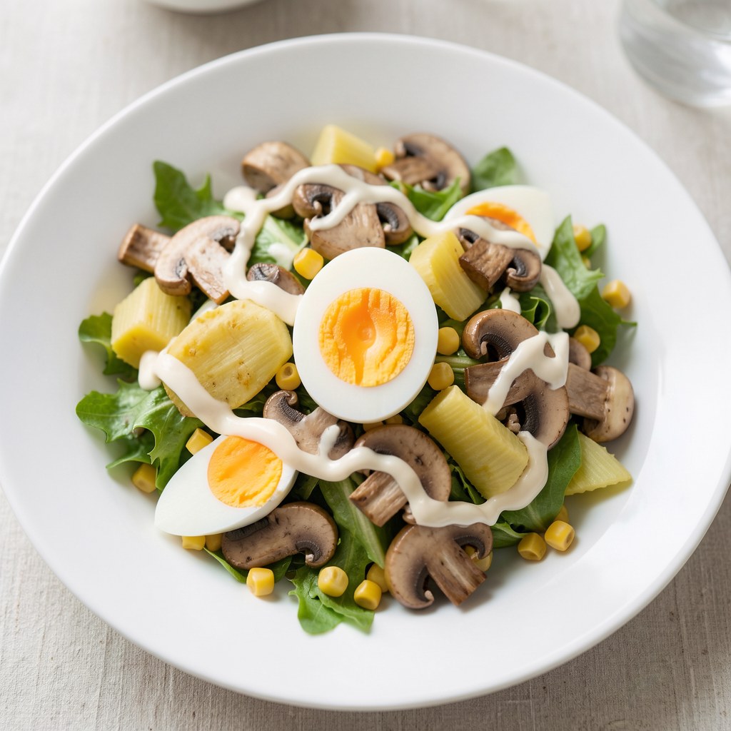 Sałatka z pieczarkami