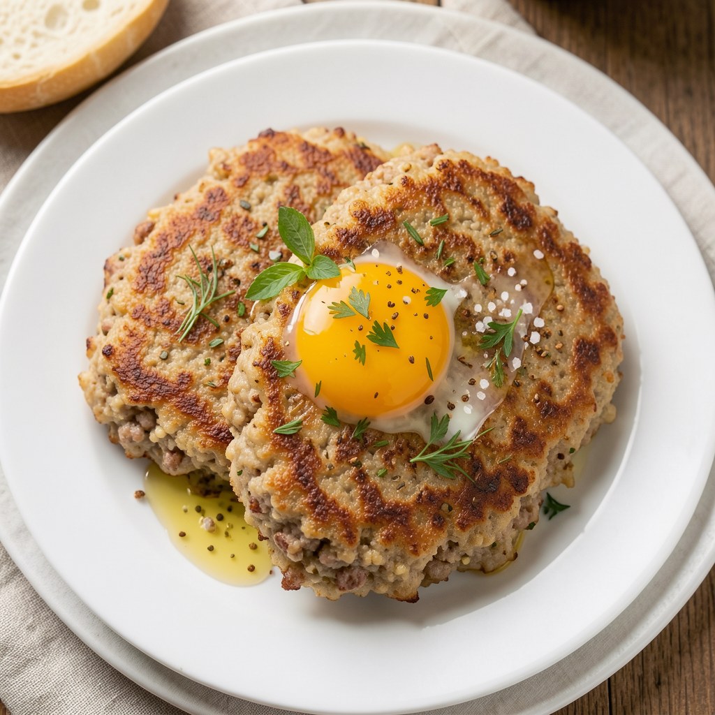 Kotlety z mięsa i kaszy