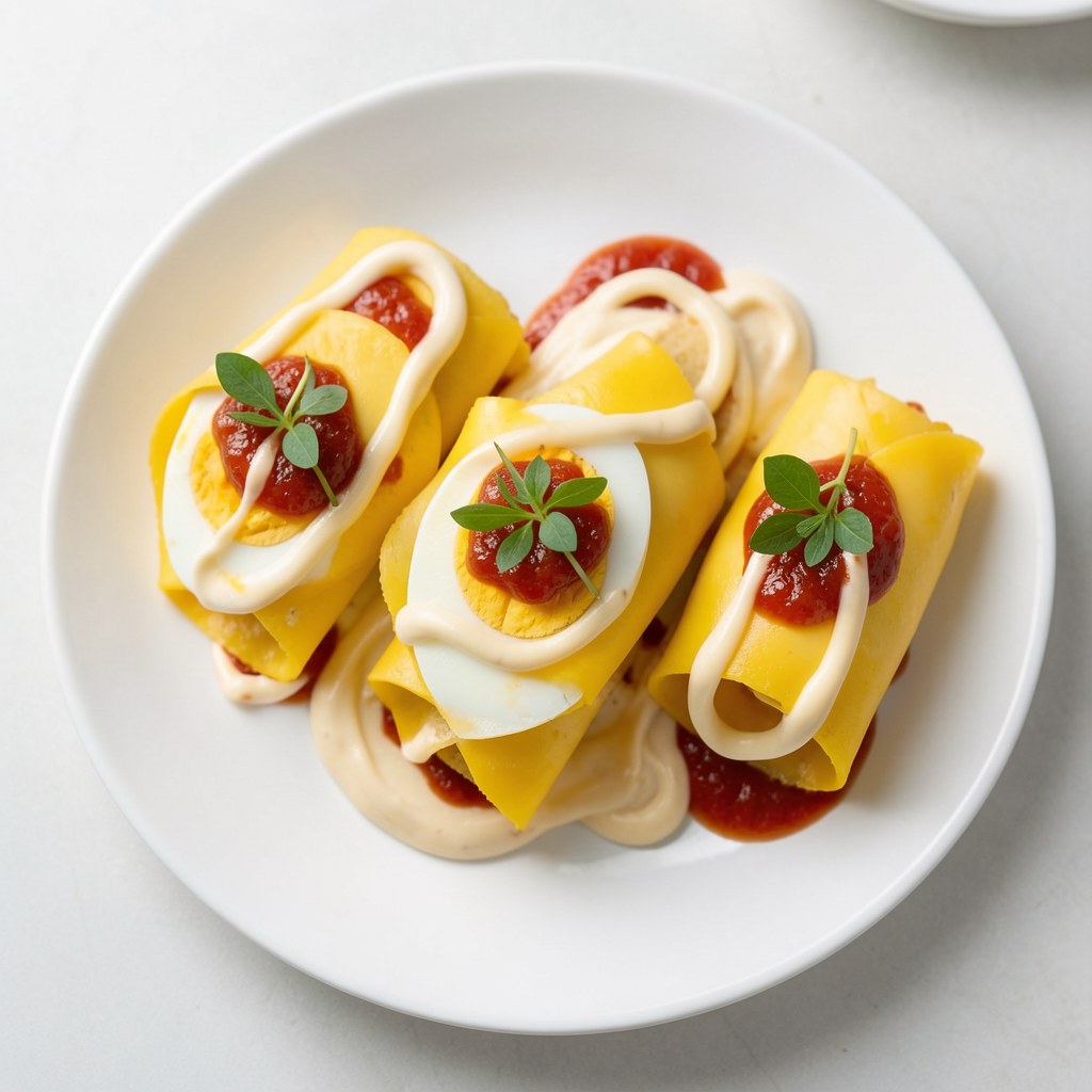 Jajka z serem żółtym