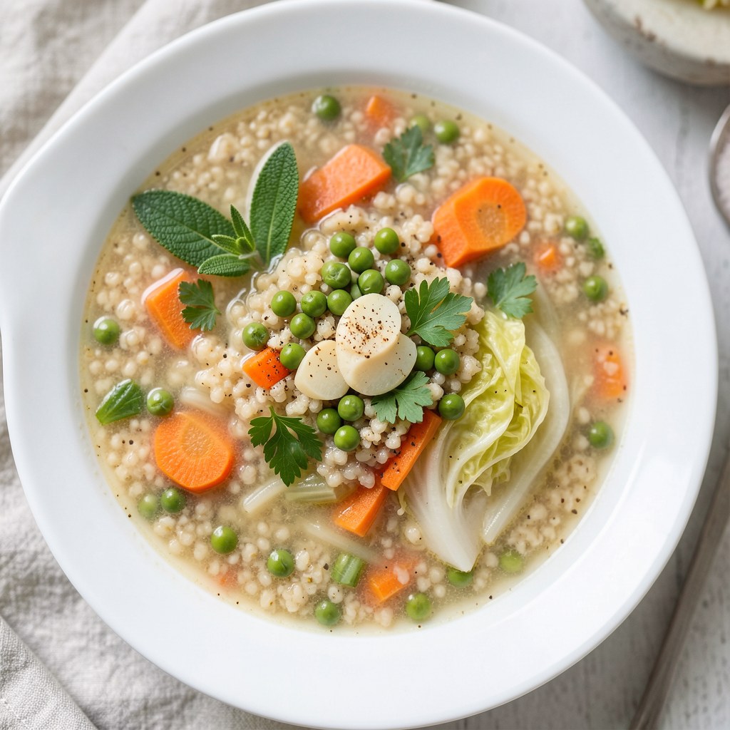 Wiosenna zupka z kasza