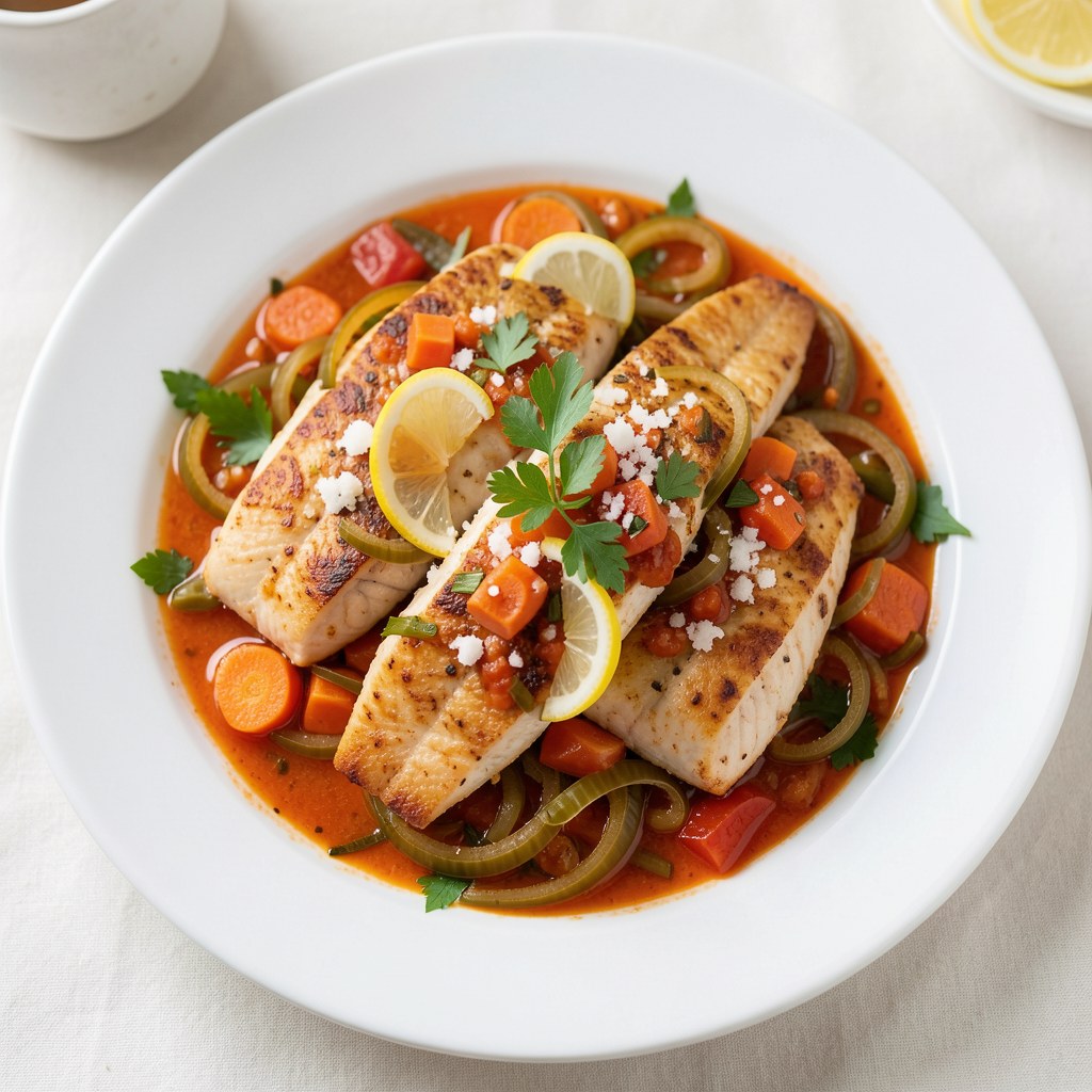 Ryba w sosie greckim