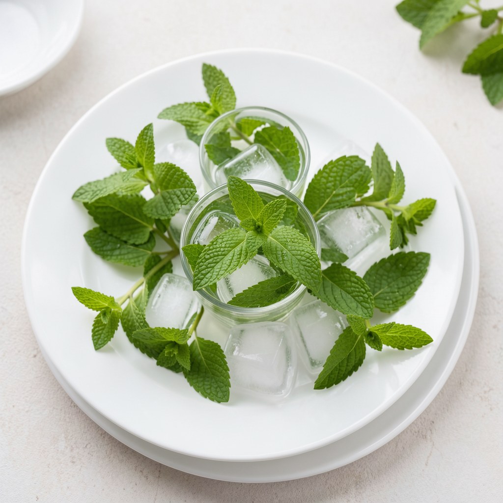 Orzeźwiający napój melisowo-miętowy