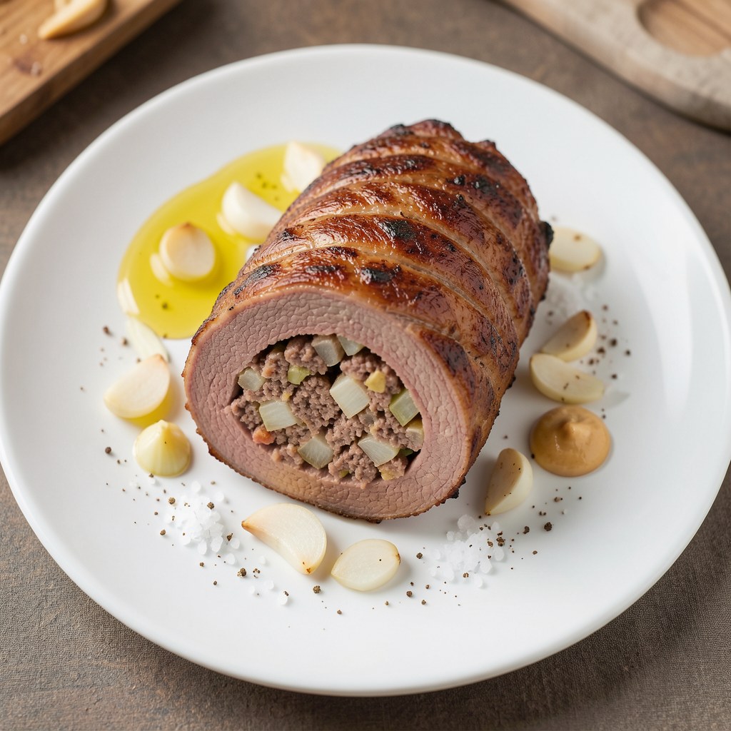 Pieczona rolada wołowa