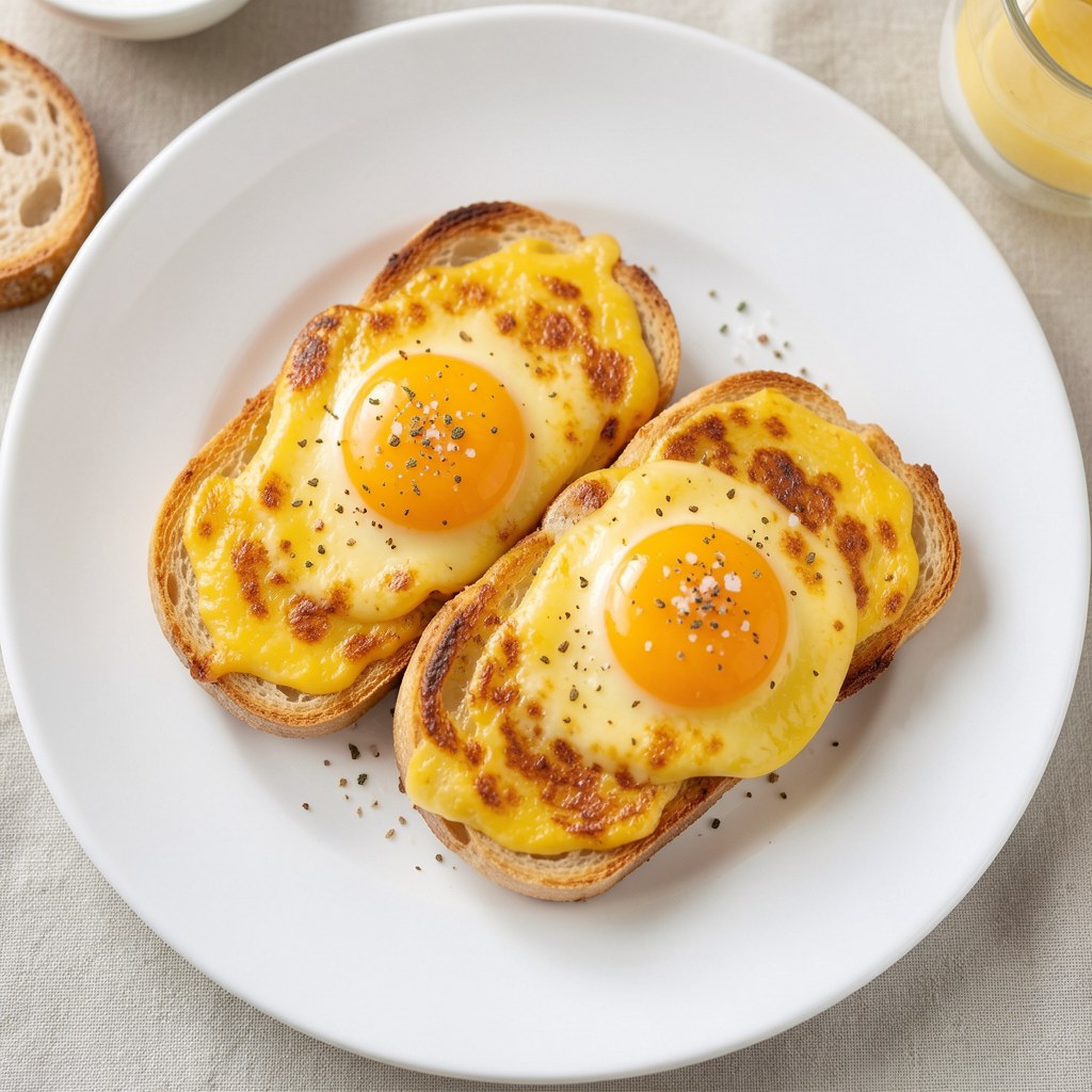 Grzanki jajkowo-serowe
