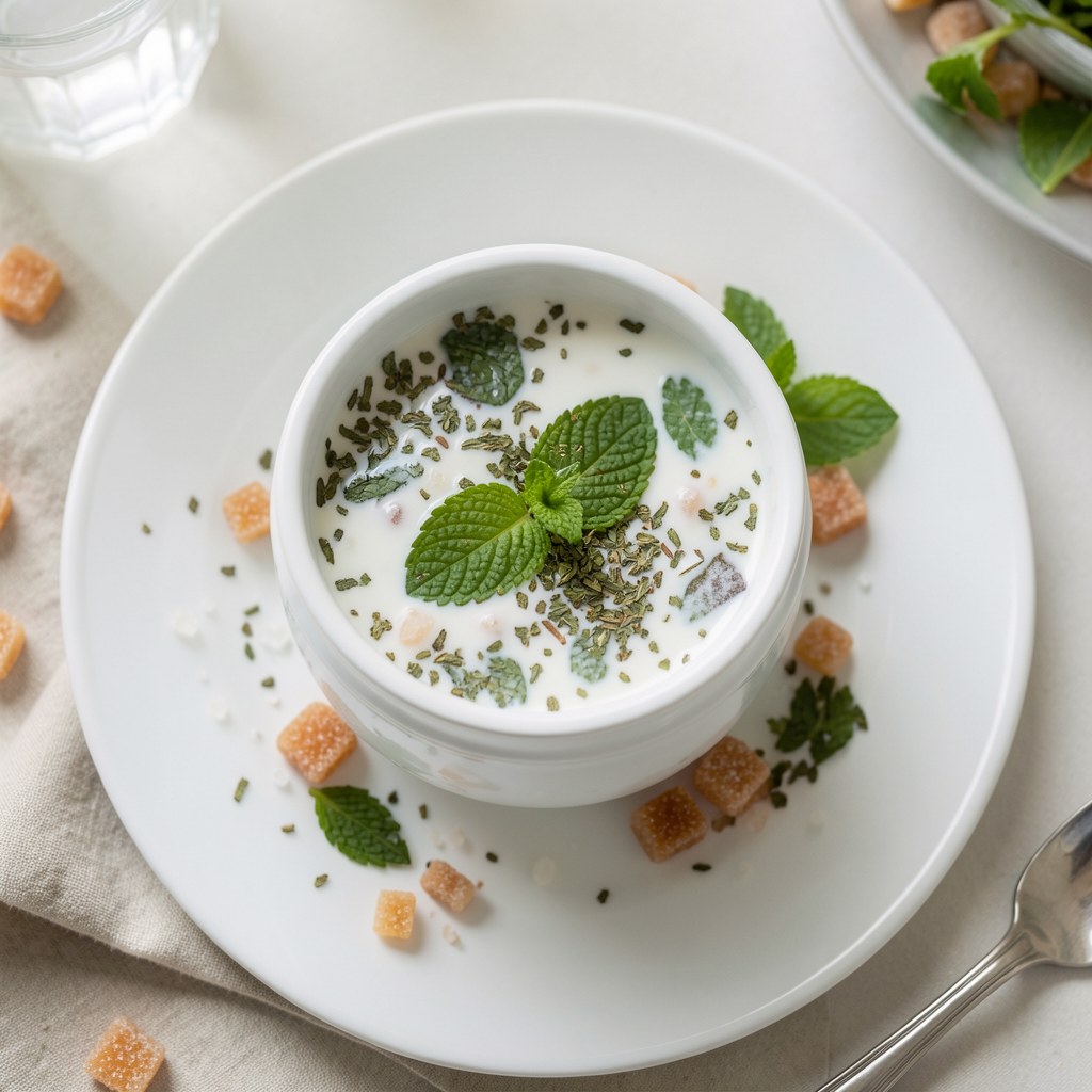 Napój z mięty i rumianku