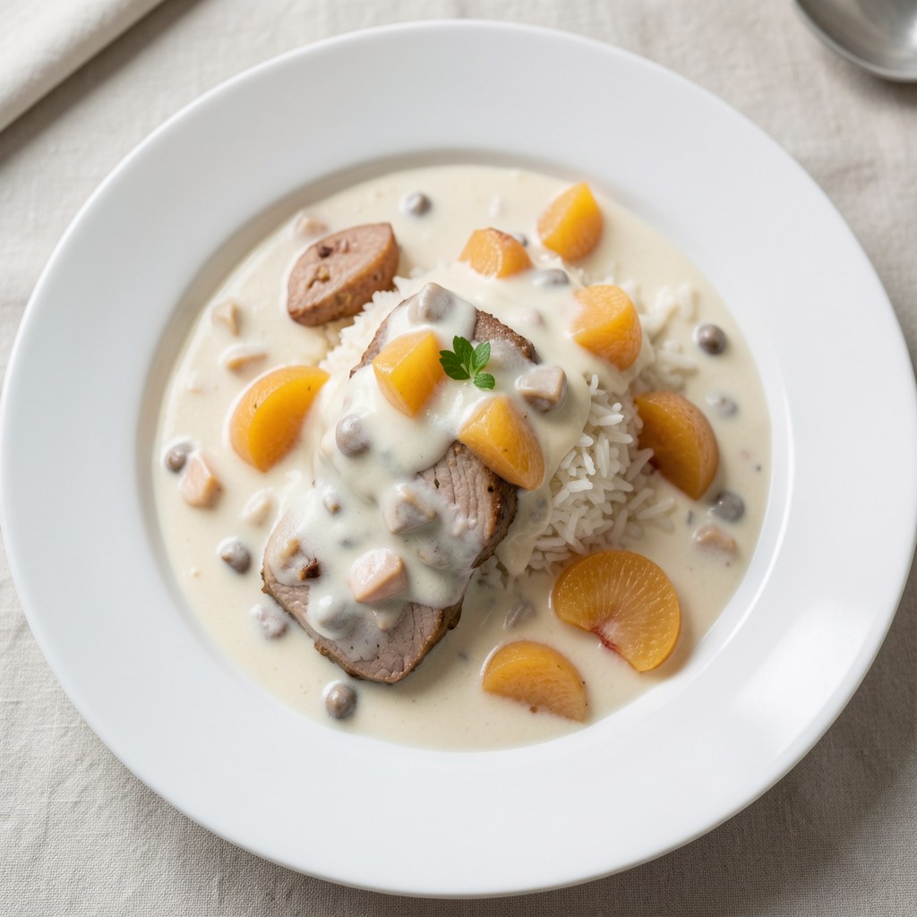 Sos kaparowo-brzoskwiniowy