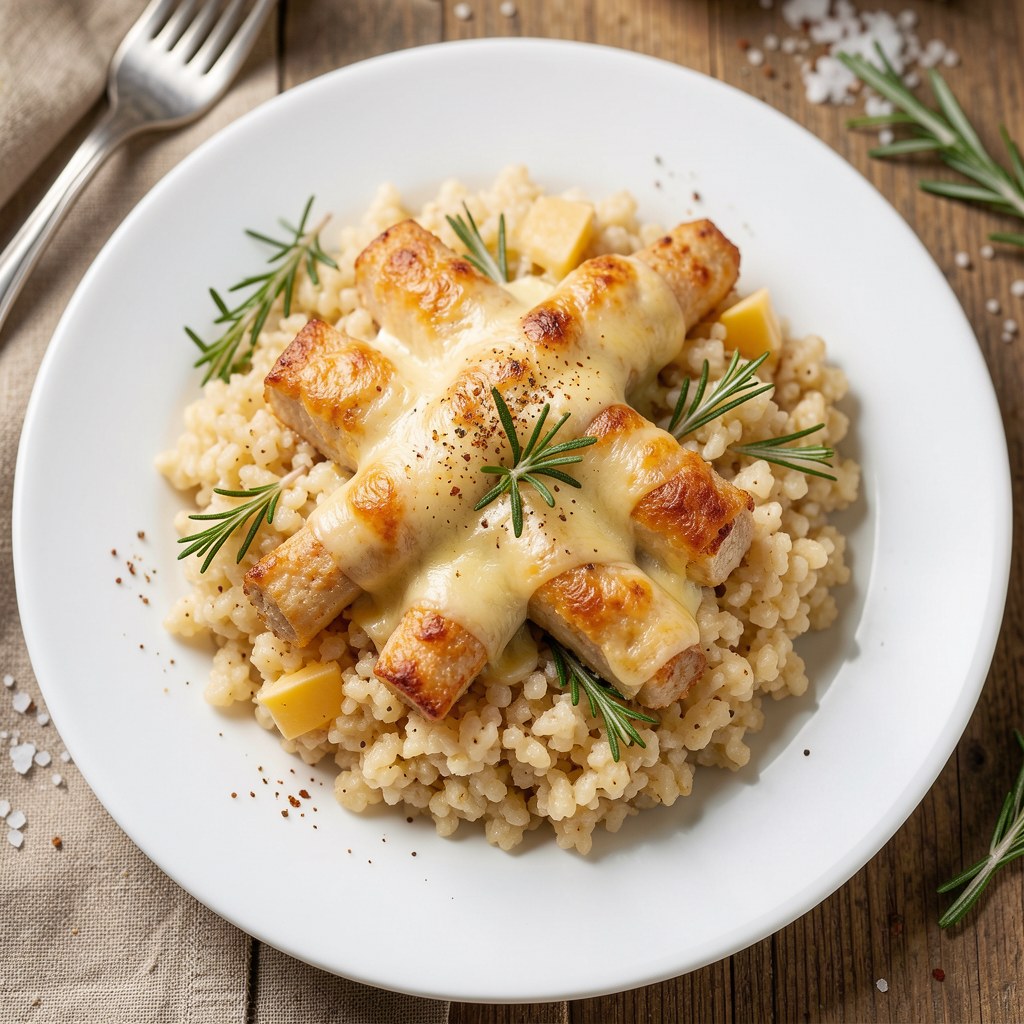 Kasza gryczana z oscypkiem i żurawianami