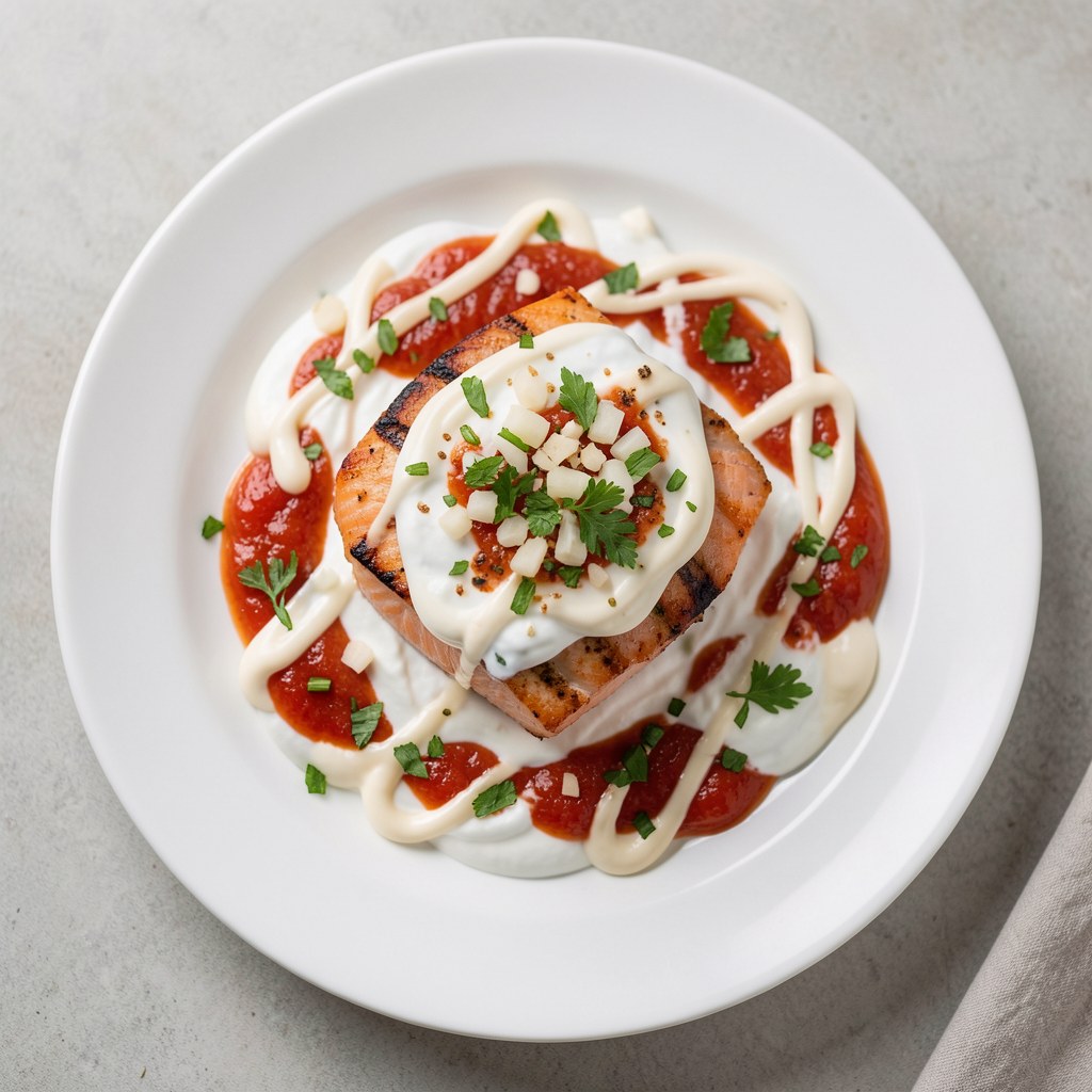 Sos koloru łososiowego