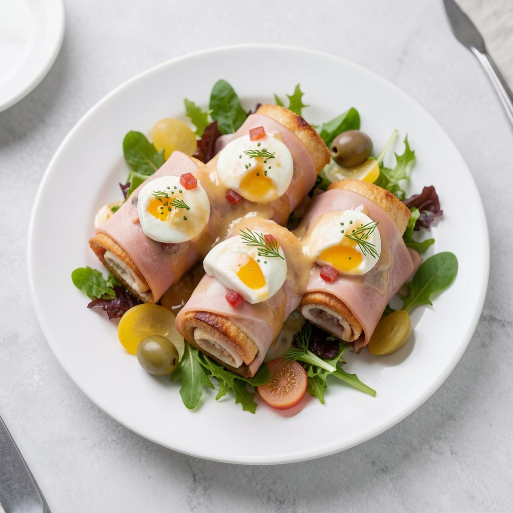 Roladki z szynki w galarecie