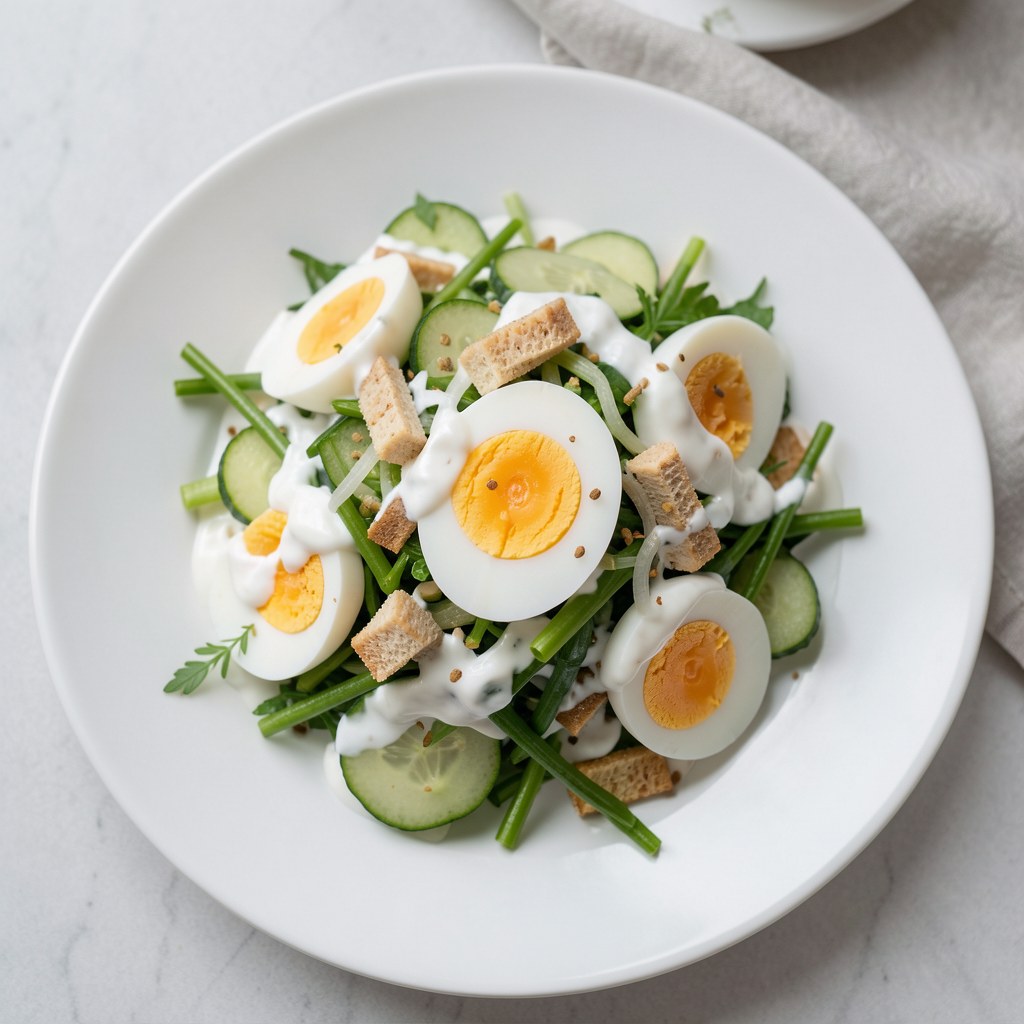 Sałatka z rzodkiewkami i jajkiem