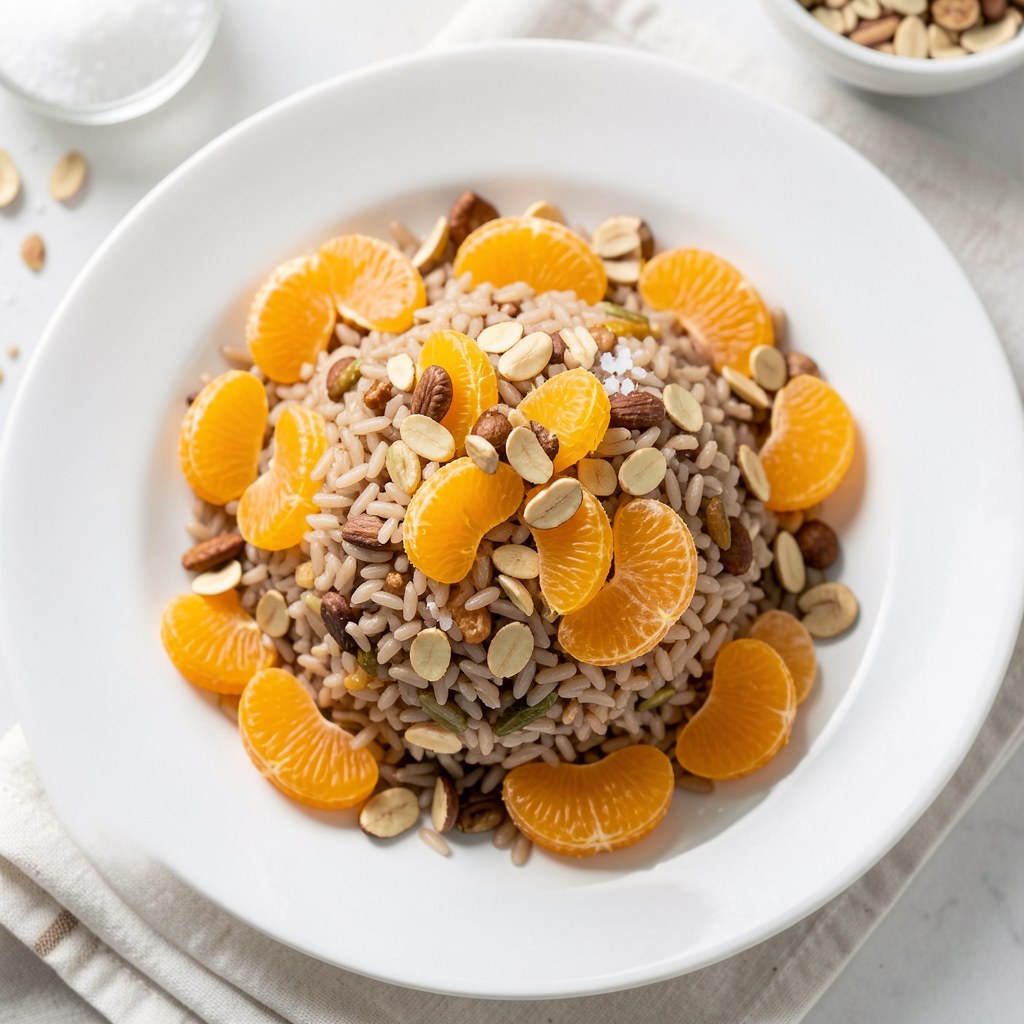 Ryż z pomarańczą i orzechami