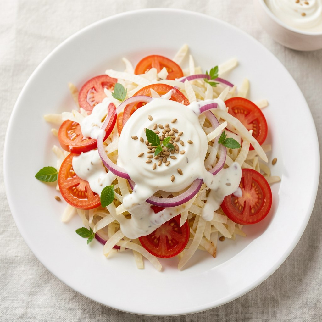 Sałatka z kapusty białej i pomidorów