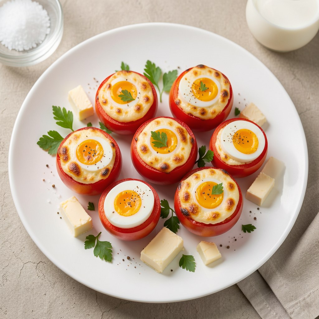Pomidory nadziewane jajkami