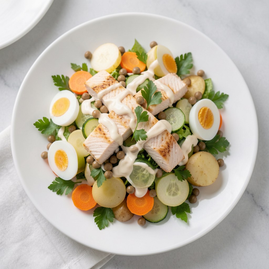 Sałatka z łososiem wędzonym Haliny