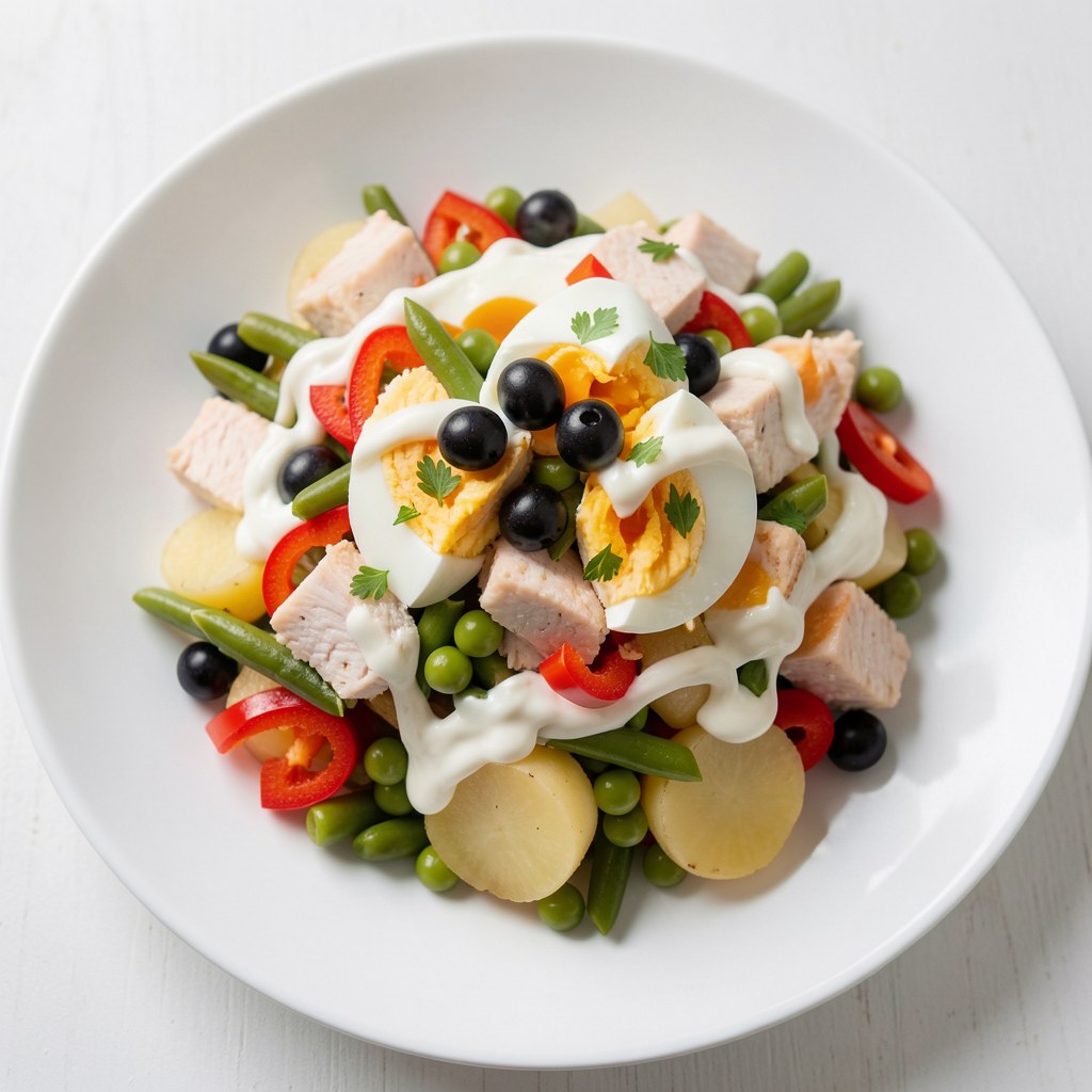 Salatka z jajek i tunczyka