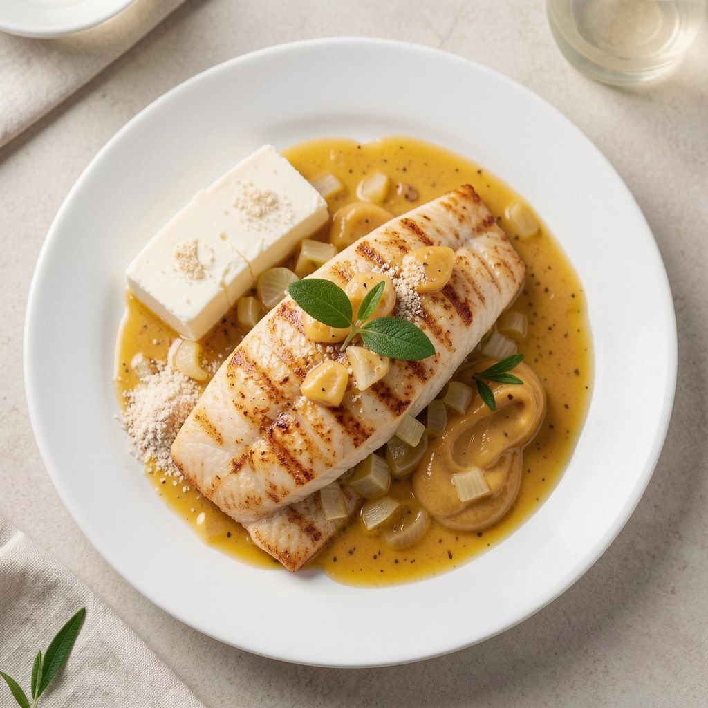 Panga w sosie musztardowym