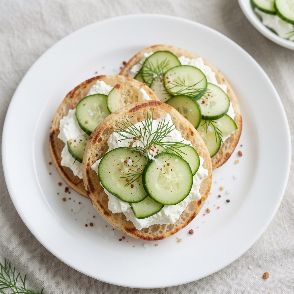 Serek kanapkowy z rzodkiewki i ogórka