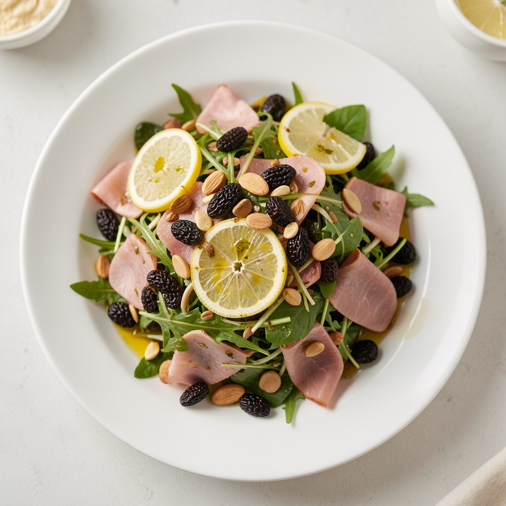 Sałatka z cykorii z szynką