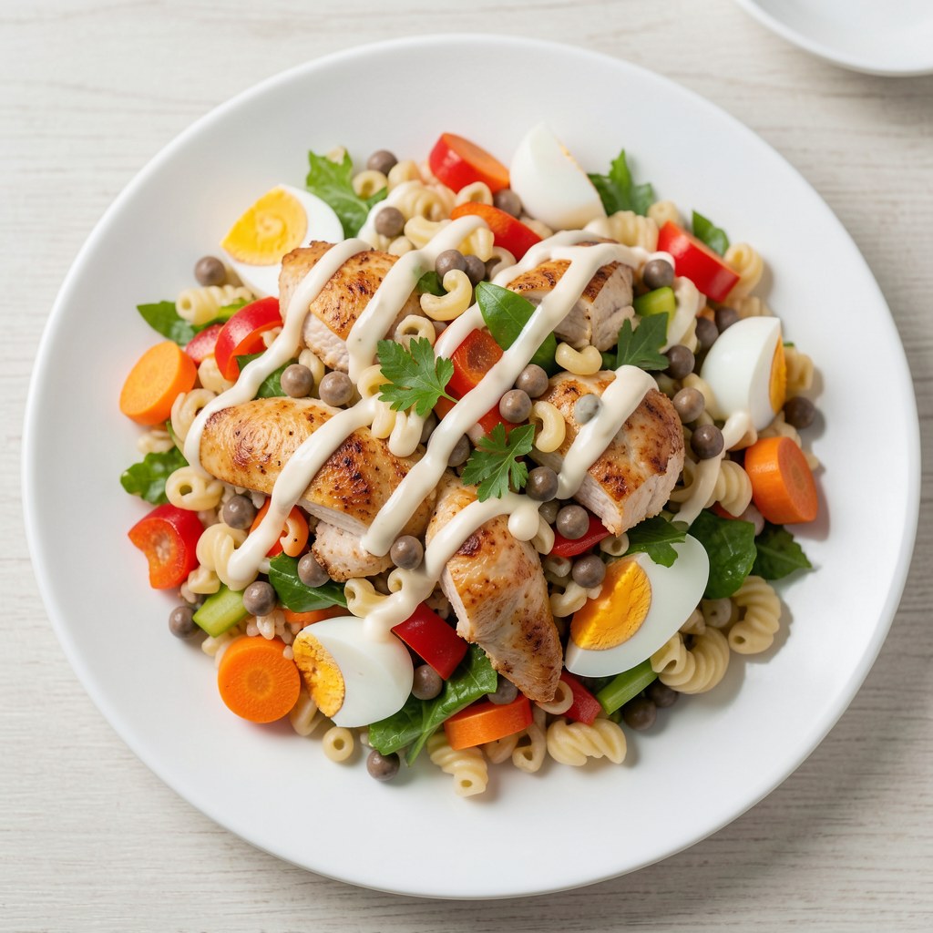 Sałatka z makaronem ryżowym