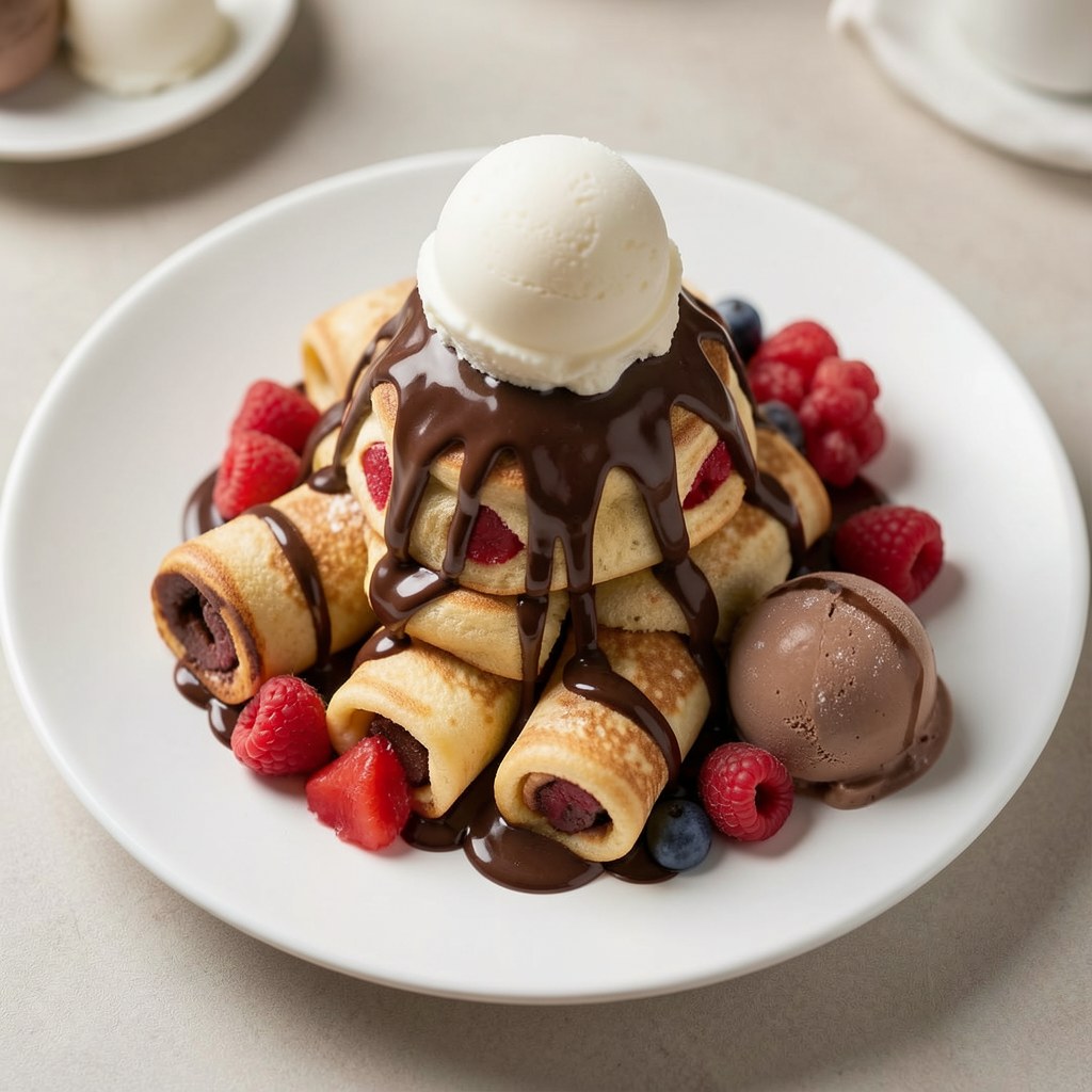 Wulkan słodyczy, czyli mega naleśniki