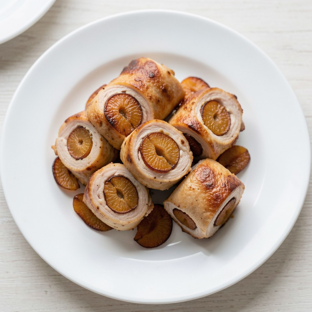 Roladki drobiowe z suszoną śliwką