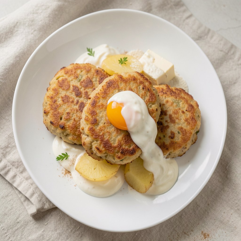 kotlety z mięsa i ziemniaków