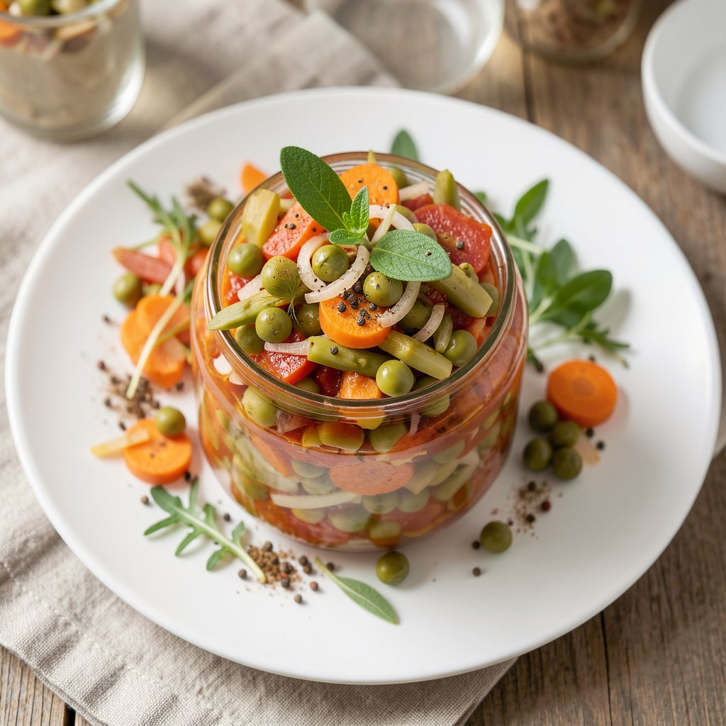 Sałatka z fasolki szparagowej do słoiczków