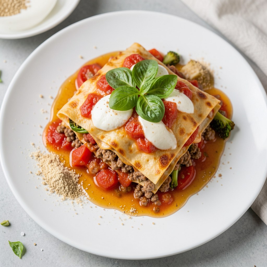 Lazania z pomidorami w miodzie