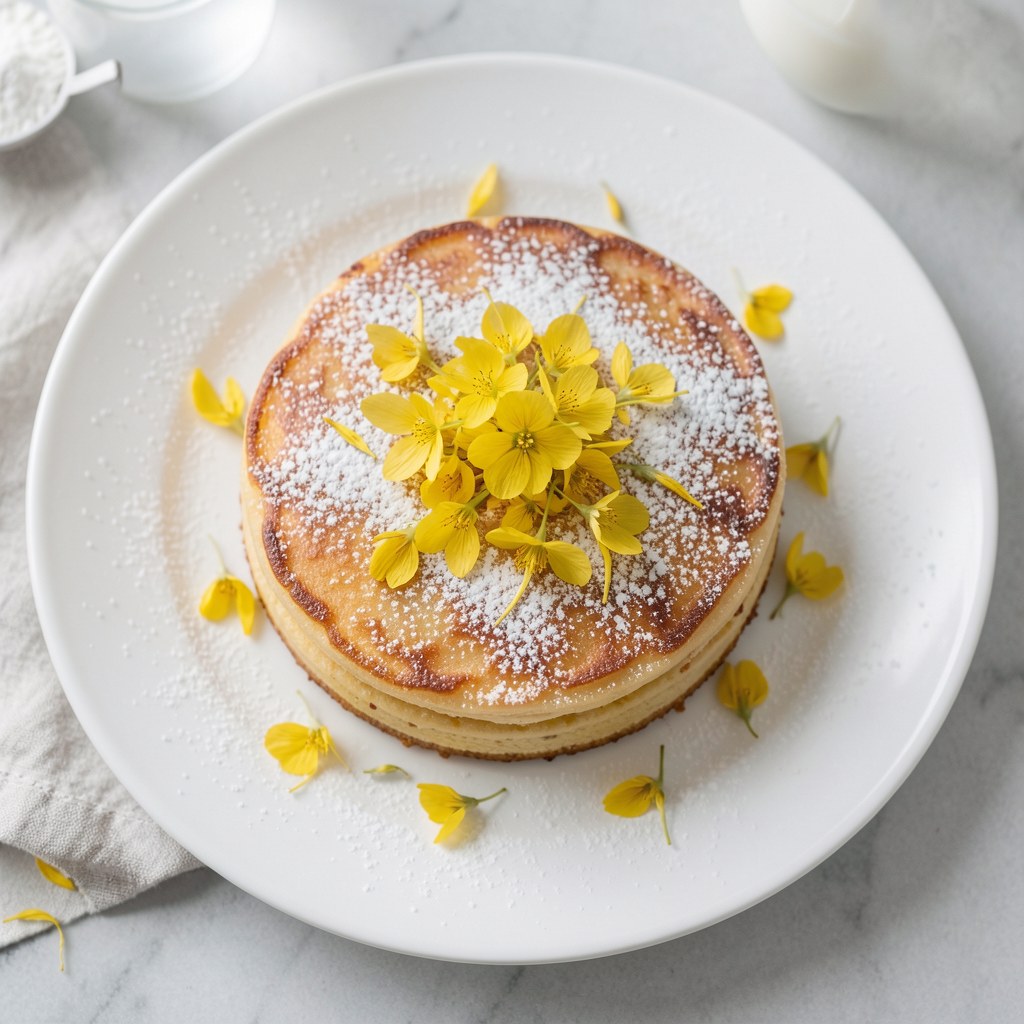 Kwiaty akacji w cieście