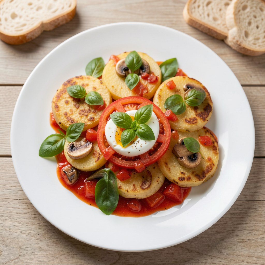 Kotleciki z ziemniaków z pomidorami