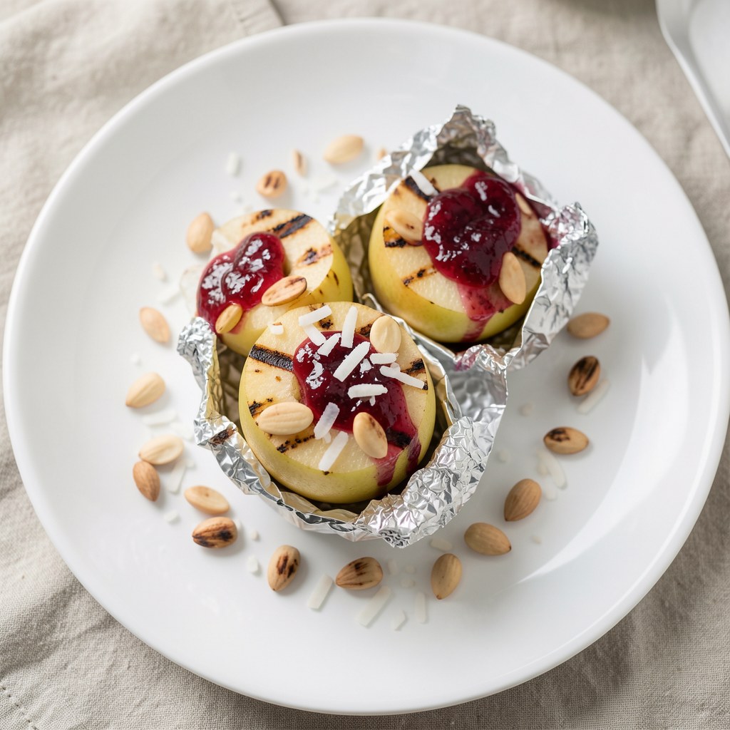 Jabłka z nadzieniem kokosowym