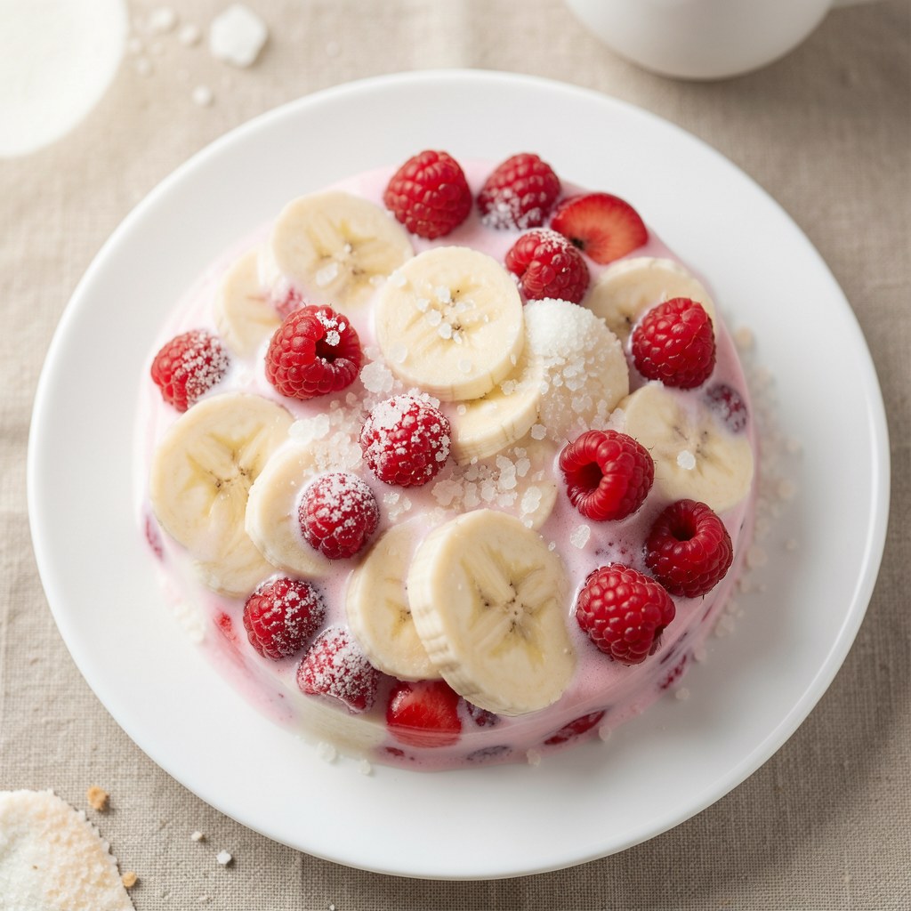 koktajl bananowo-truskawkowy