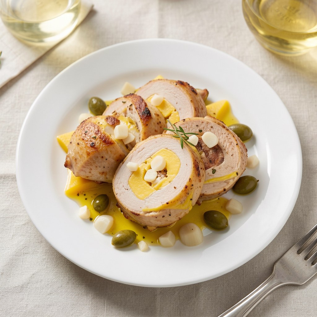 Pierś z serem żółtym