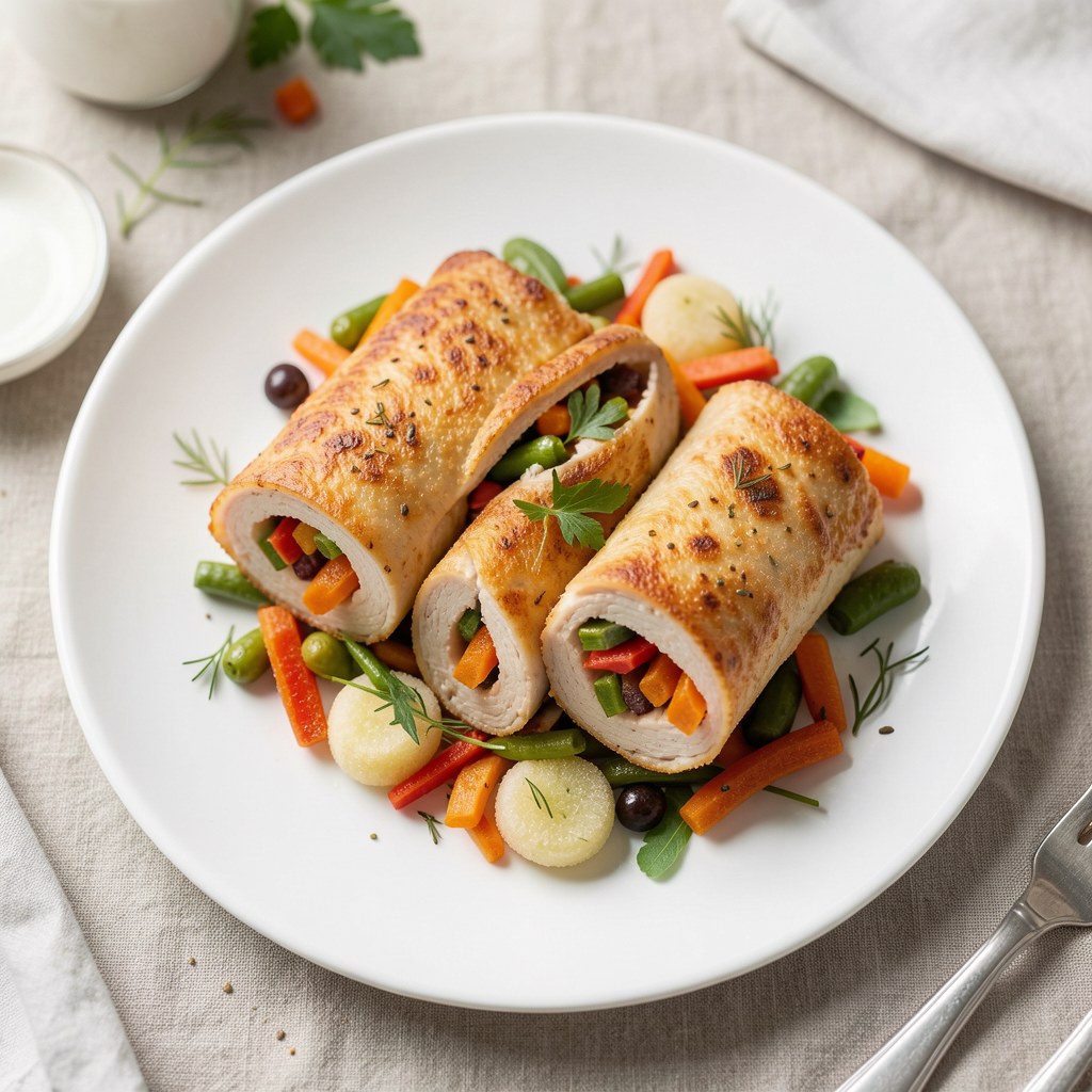 Roladki z piersi kurczaka