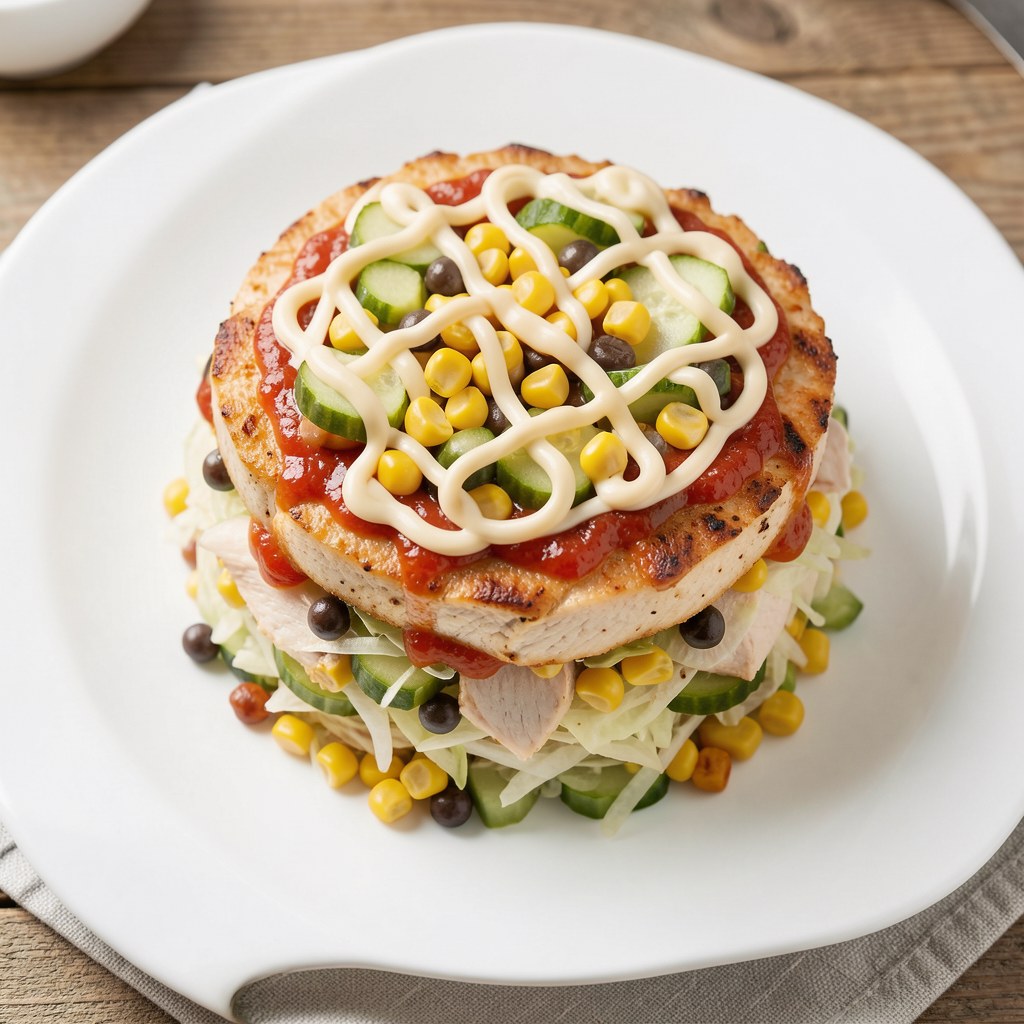 Sałatka KEBAB warstwowa