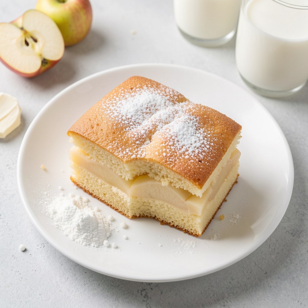 Placek wykwintny z jabłkami