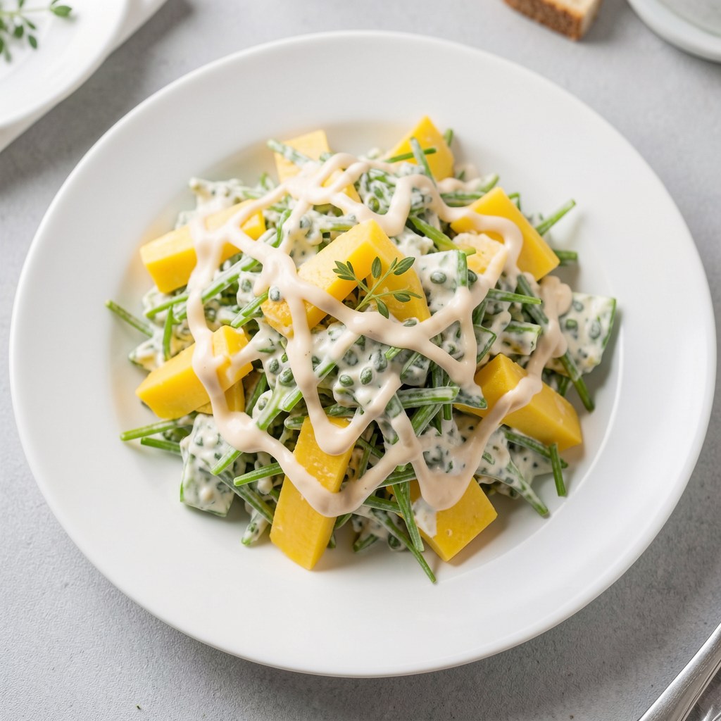 Sałatka z rzodkiewki i żółtego sera