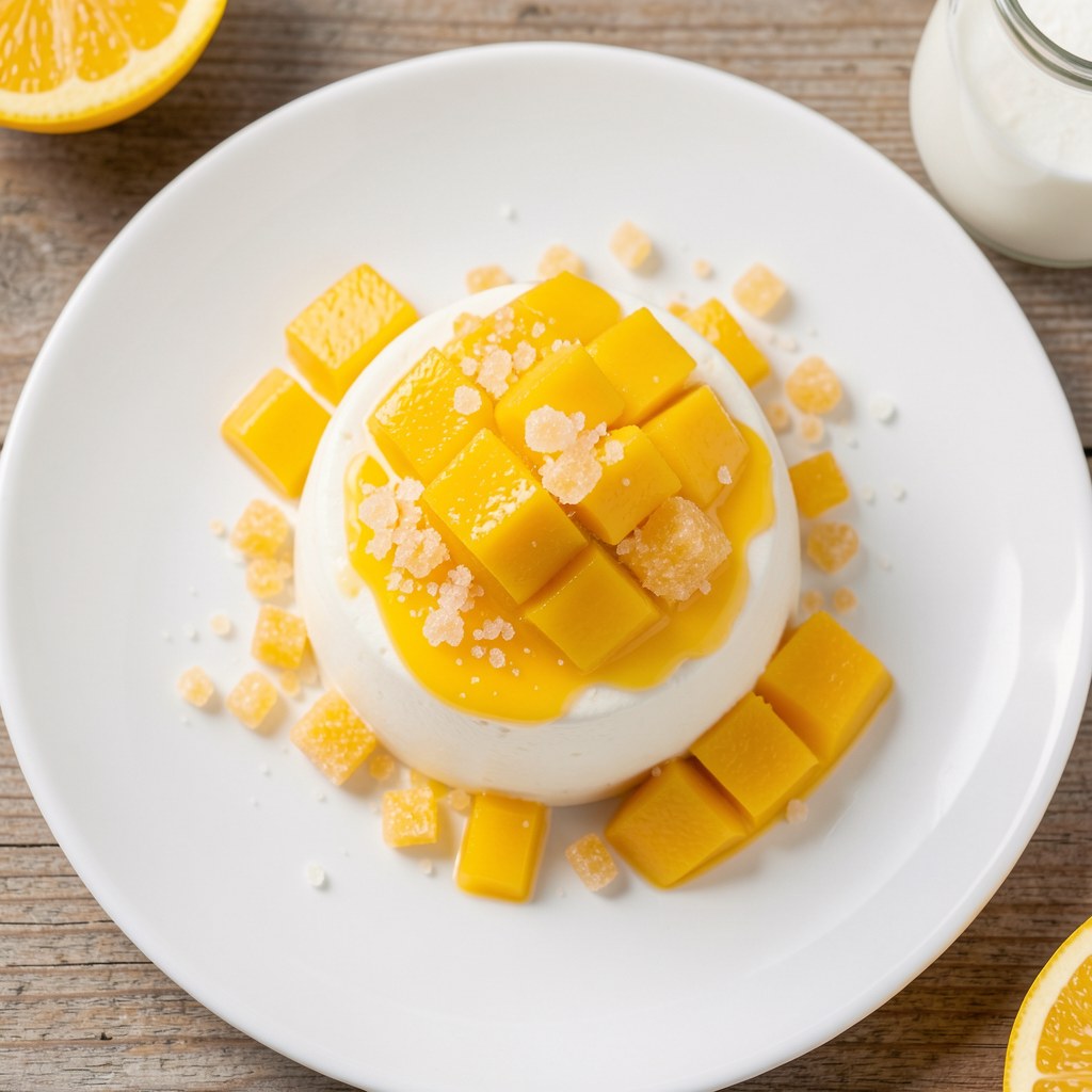 Budyń z mango
