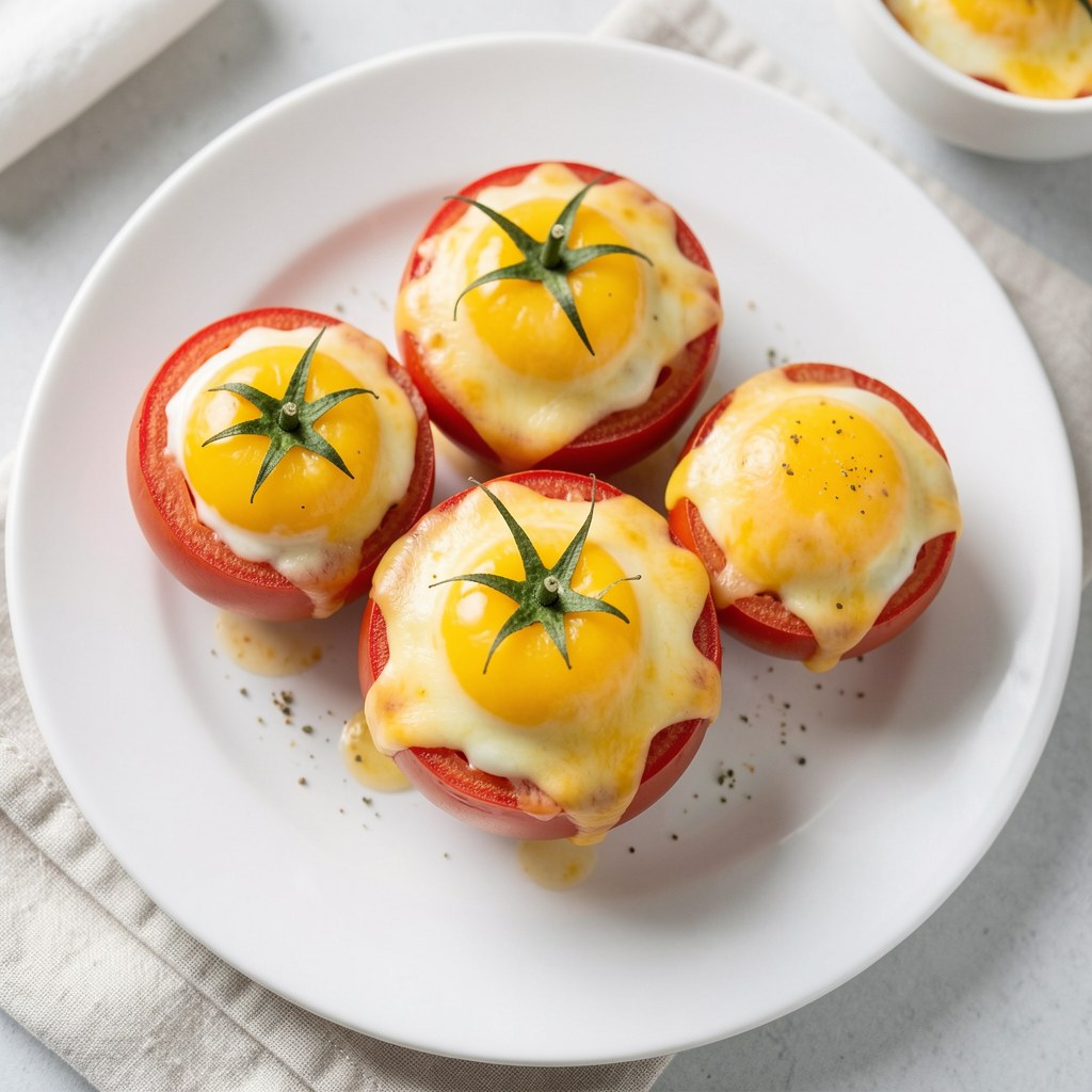 Jajka zapiekane w pomidorach