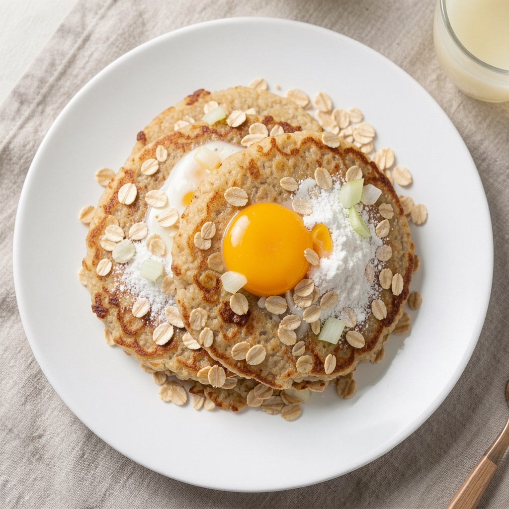 Placki gryczane z płatkami owsianymi