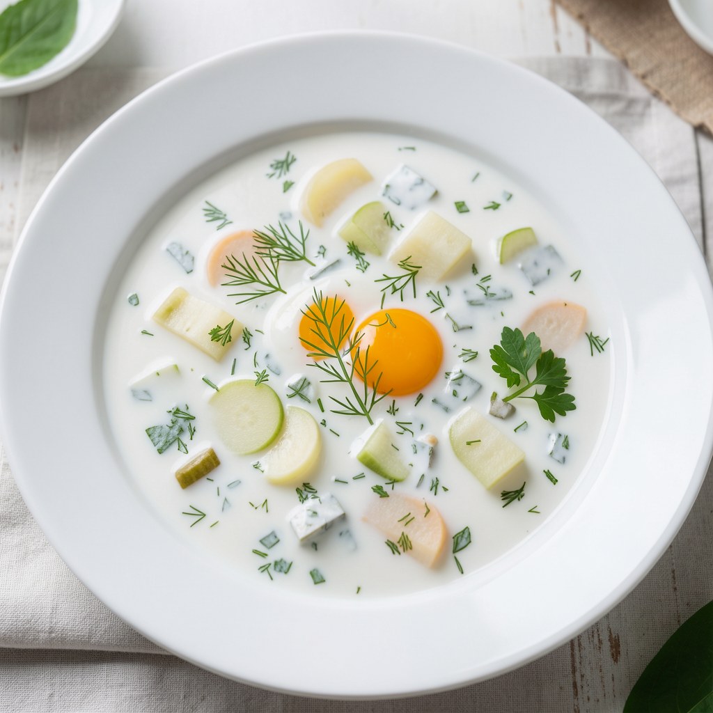 Chłodnik z zsiadłego mleka