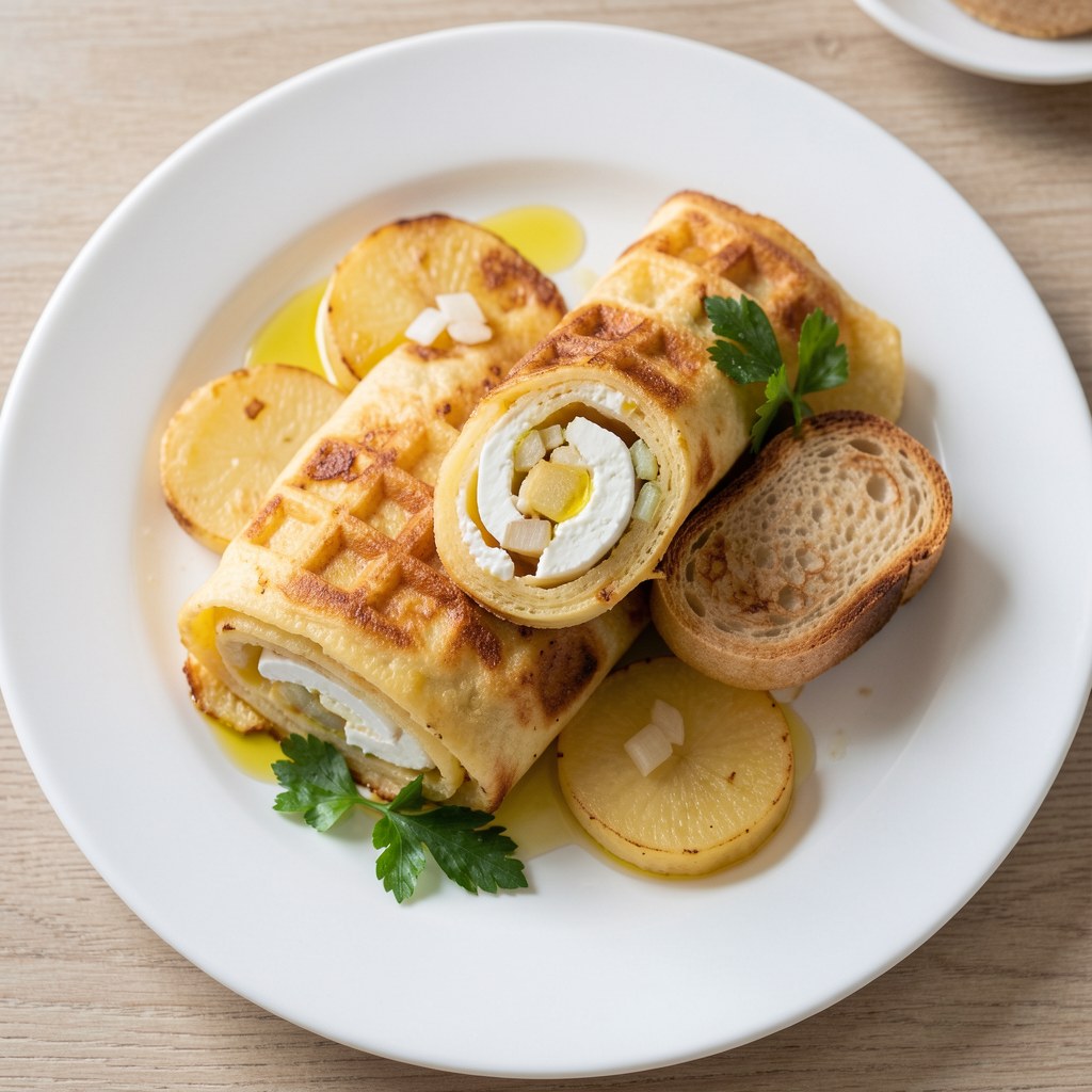 Rolada ziemniaczana panierowana