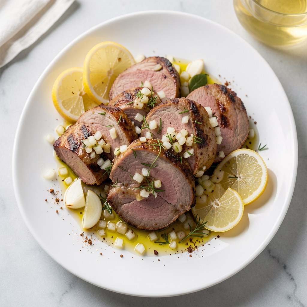 Boczek w marynacie chrzanowej