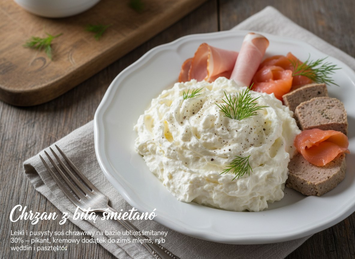 Chrzan z bitą śmietaną